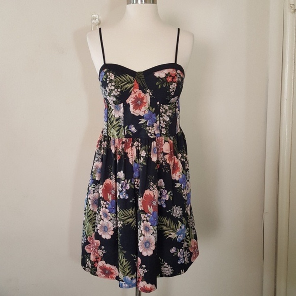 NORDSTROM Floral print spaghetti strap dress S